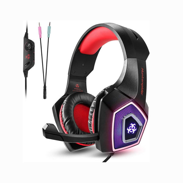 Hunterspider RGB Light Gaming Headset 3.5mm Audio + USB Port with Mic for PS4 Model No. V1