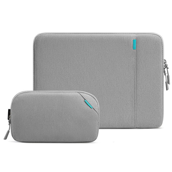 Tomtoc Defender-A13 Laptop Sleeve Kit for 13" MacBook Air/Pro, Gray Color, Model No. A13C2GW