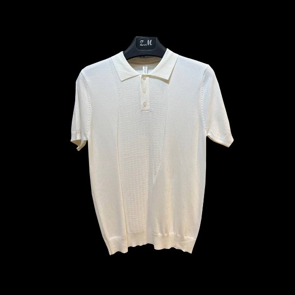 Mario Lizzo Single Color Short Sleeves Polo for Men in Various Colors