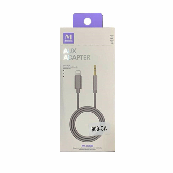 Marvers Lightning to 3.5 AUX Audio Conversion Cable, Model No. MS-UC608