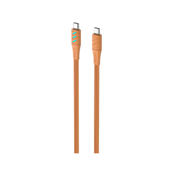 Havit  Type-C to Type-C PD60W Cable 1m, Orange Color, Model No. CB6254