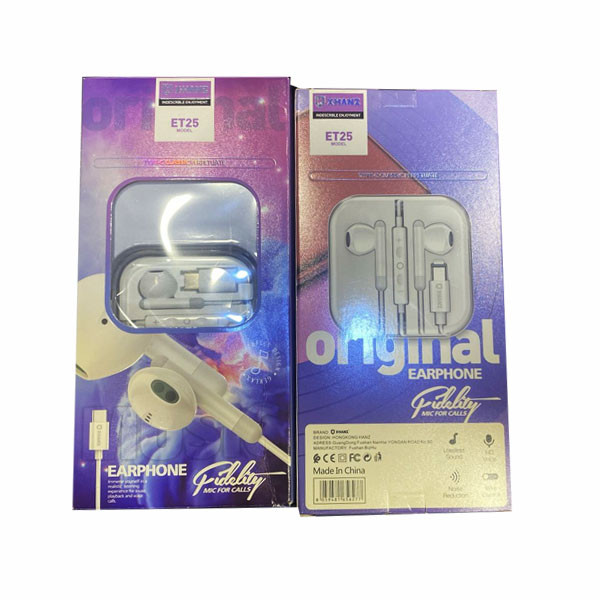 X-Hanz Original Earphones Model No. ET25