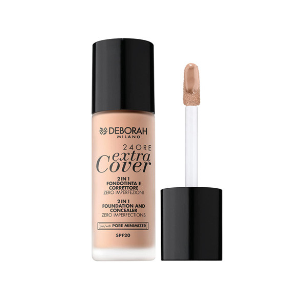 Deborah Milano 24Ore Extra Cover Foundation, 30 ml, Model No. 02 Beige