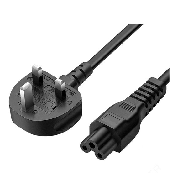 OEM 3 Pin Laptop Power Cable 1.5m, Black Color