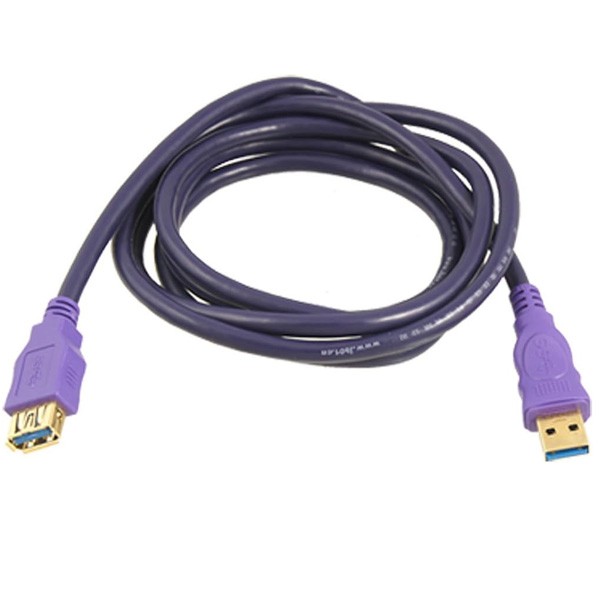 OEM USB 3.0 A Type Male to Female Printer Extension 1.8M Cable, Purple Color