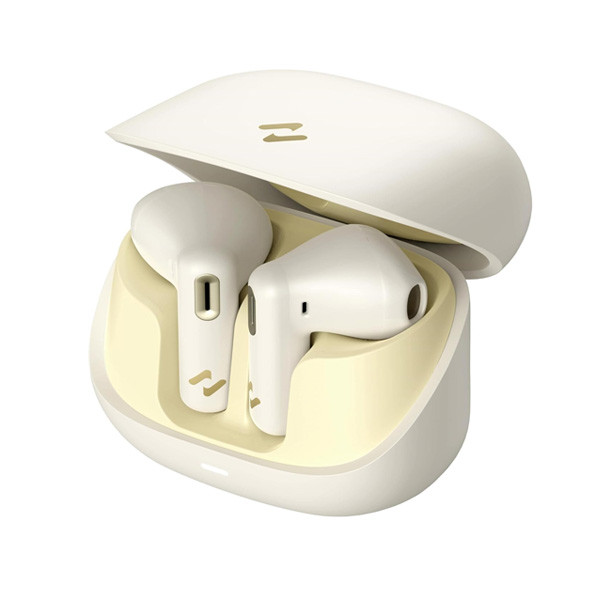 Havit Crystal Clear Calls Earbuds with Charging Case, Beige Color, Model No. TW905