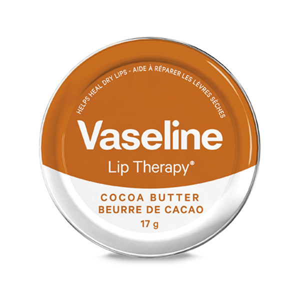 Vaseline Lip Therapy Balm Tin For Dry Lips Cocoa Butter long-lasting moisturization 17g