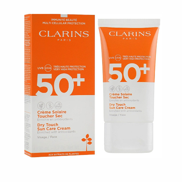 Clarins Paris Sun Care Dry Touch Face Cream SPF 50+, 50ml