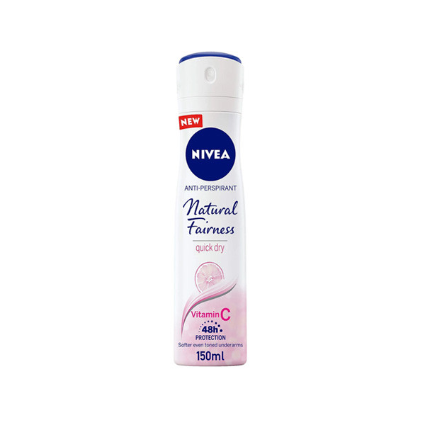 Nivea Natural Fairness Antiperspirant Spray For Women 150ml