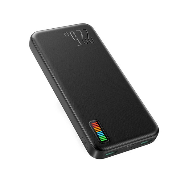 JOYROOM 22.5W Super Fast Charging Power Bank 10000mAh Portable Phone Charger External Battery Pack, Black Color, Model No. JR-QP194