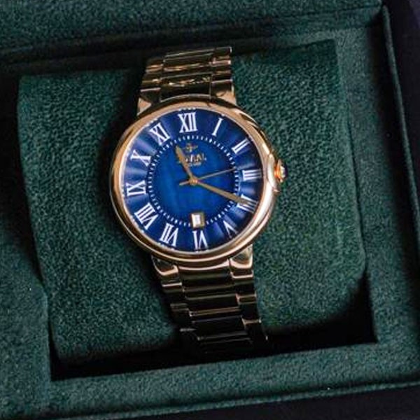 Jovial Automatic Watch, 50m Water Resistance, Golden Bracelet & Case, for Women Model No. 9185LGMQ04ZE