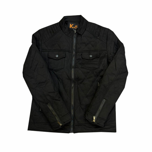 K5 Casual with Synthetic Leather Parts Jacket, Zippers Sleeves & Pockets, 2 Button Pockets at the Chest, in 3 colors (Black, Brown & Beige) for Men