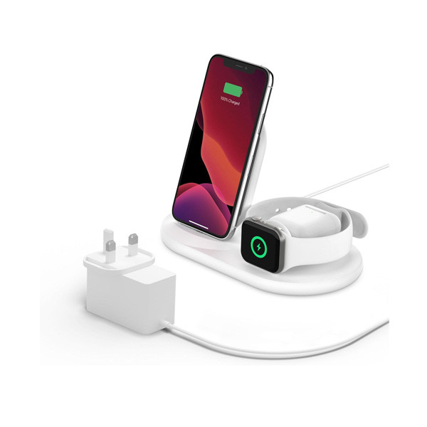 Belkin Wireless Charger 3in1 7.5W, White Color, Model No. WIZ001myWH