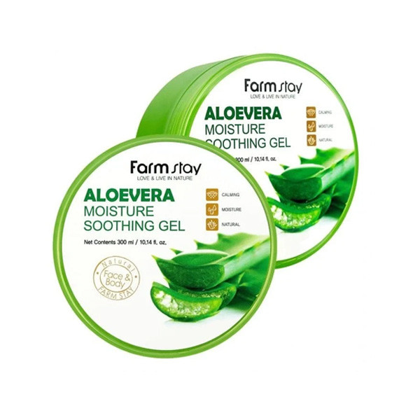 Farm Stay Aloe Vera Soothing Moisturizing Gel, 300ml