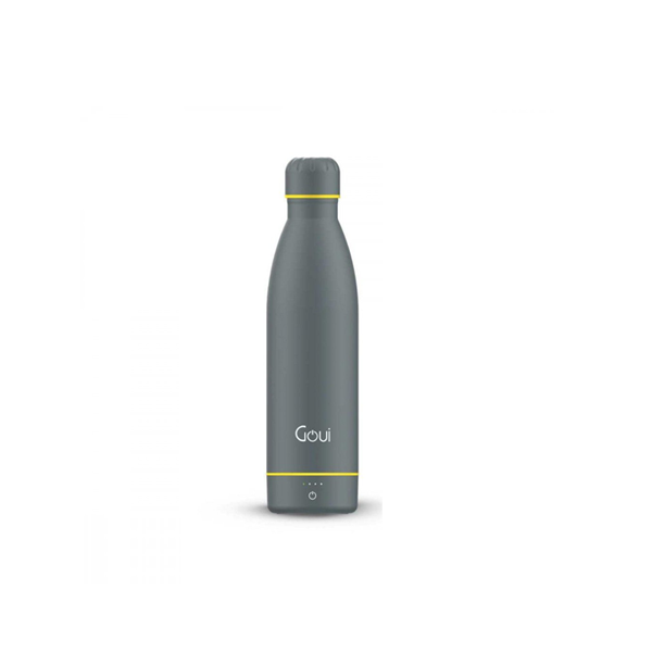 Goui Wireless Charging & Innovative Smarter Bottle Solution, 420ml, 6000MAh, 5W, Grey Color Model No. G-BOT-Grey