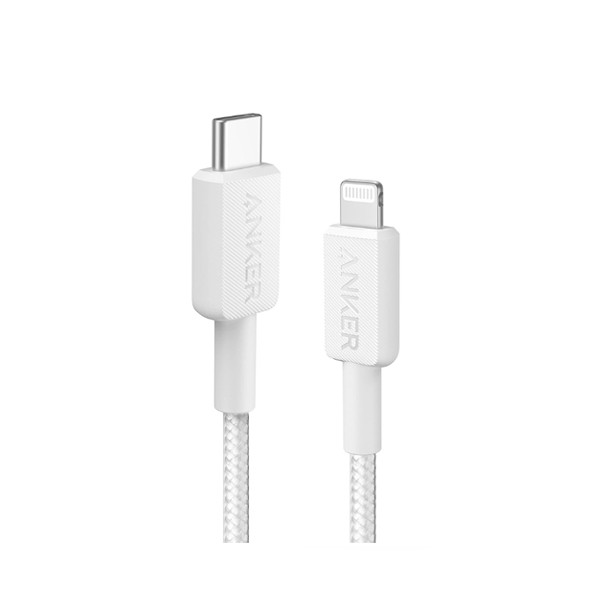 Anker USB-C To Lightning White Color (3ft Braided) Model No. 322