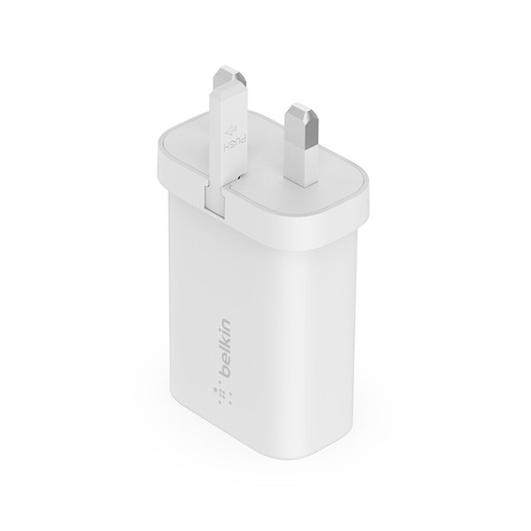 Belkin USB-C PD 3.0 PPS Wall Charger 25W, White Color, Model No. WCA004myWH