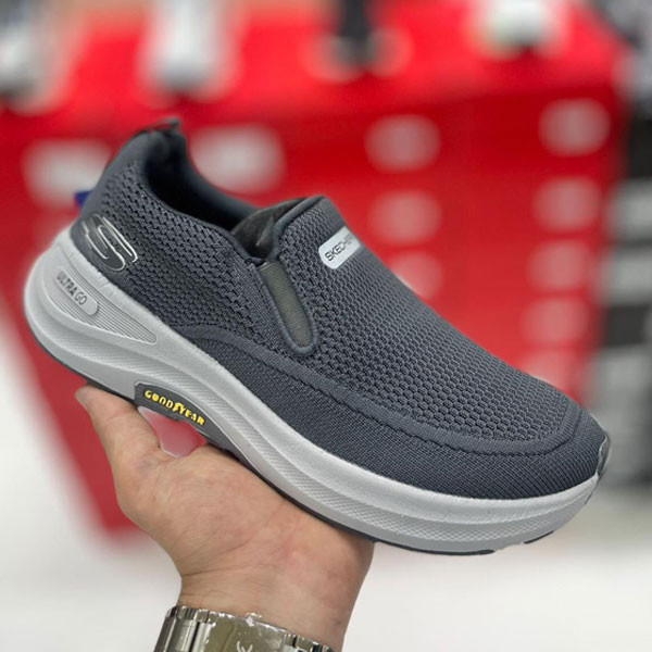 Skechers Ultra Go by GoodYear Sneakers without Laces in Gray Color for Men
