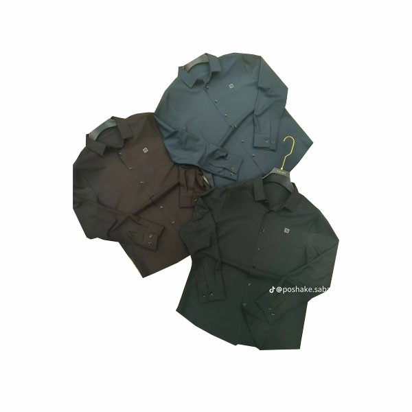 FF Monochrome Shirts with Vertical Thin Stripes in 3 Colors (Purple, Black & Blue Navy)