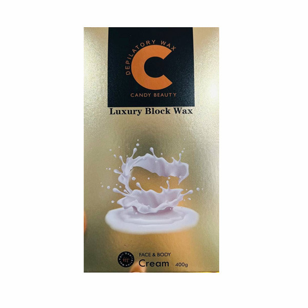 Candy Beauty Cream Luxury Block Wax Hair Removal, 400gr