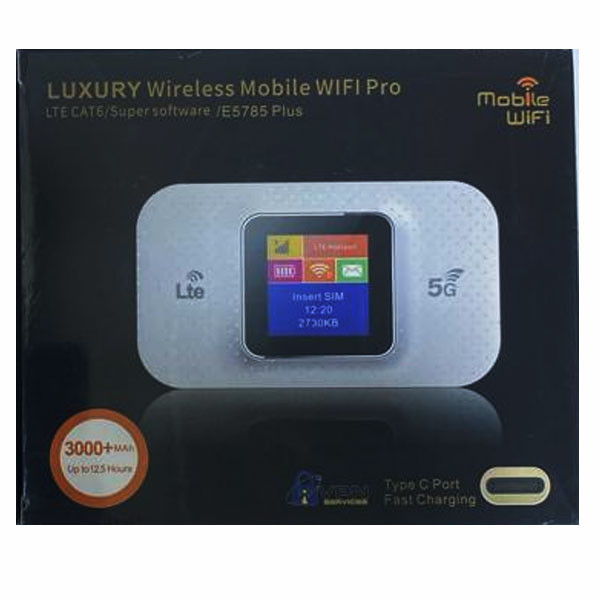OEM Luxury Wireless Mobile WiFi Pro 4G+ LTE Router Model No. E5785 Plus