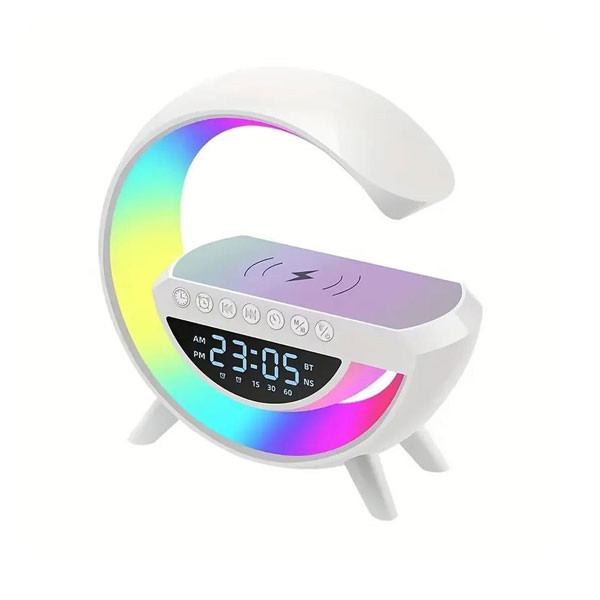OEM Speaker G Formed with Digital Display, RGB LED & Wireless Charger Model No. HM-2307