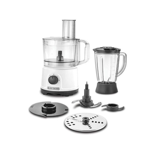 Black+Decker Multifunction Food Processor 800W, 24 Functions with 2lt Bowl, 1.5Lt Blender Jar, Model No. FX822- B5