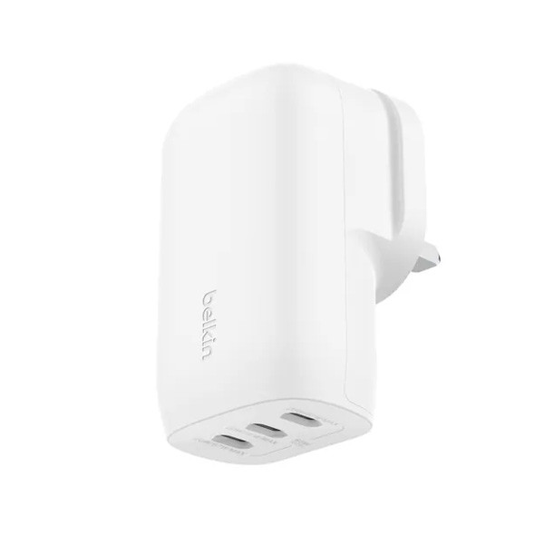 Belkin 3-Port USB-C Wall Charger with PPS 67W, 67W or 45W or 25W+20W+20W Model No. WCC002myWH