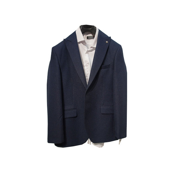Suwarez Collection Blue Black Color Suit Jacket - for Men