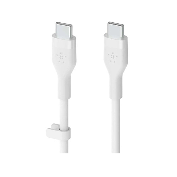 Belkin BoostCharge Flex USB-C to USB-C Silicone Cable, 3m, White Color, Model No. CAB009bt3MWH