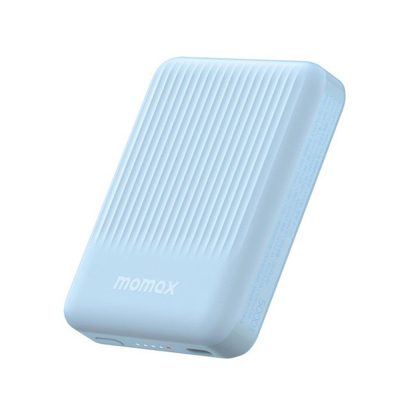 Momax Q.Mag Minimal 5000mAh Magnetic Power Pack, Blue Color