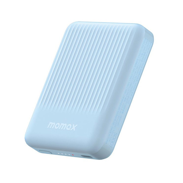 Momax Q.Mag Minimal 5000mAh Magnetic Power Pack, Blue Color, Model No. IP122B