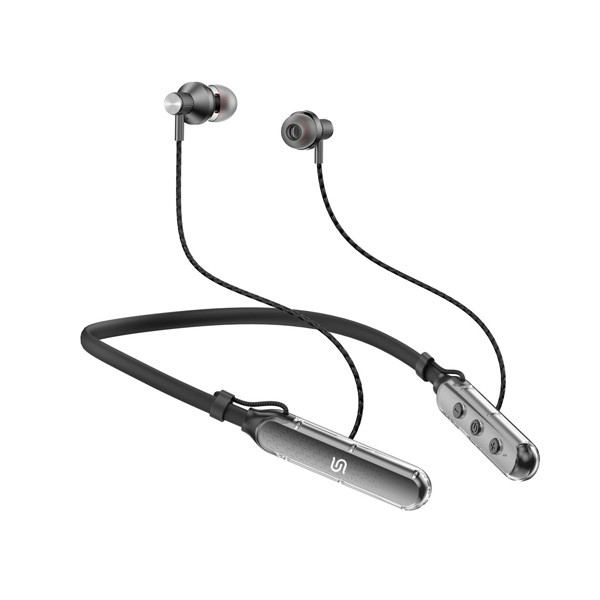 Porodo Soundtec SV Pro Neckband Earphone Enc 5 Modes Voice Effects, Black Color