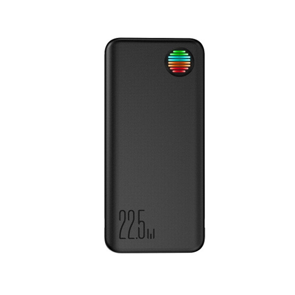 Joyroom Power Bank 10000mAh 22.5W + Built-in Cables USB-C, Lightning + USB-A / USB-C Cable 25cm, Black Color, Model No. JR-L014