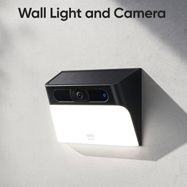 Anker  Eufy Security Solar Wall Light Camera S120, Black Color, Model No. T81A0311