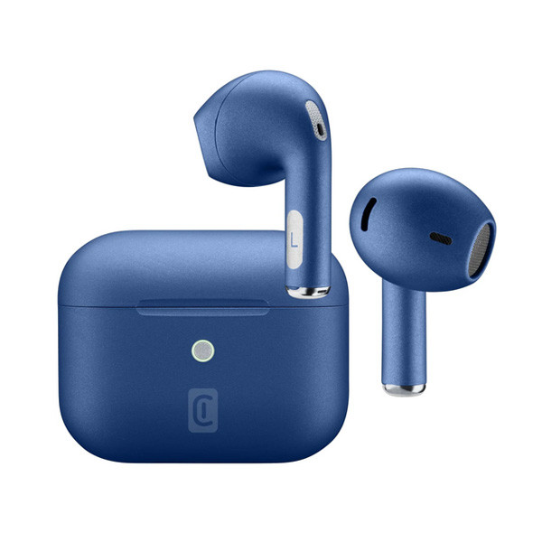 Cellularline Bluetooth Headphone In Ear, Blue Color, Model No. BTCRYSTALTWSB