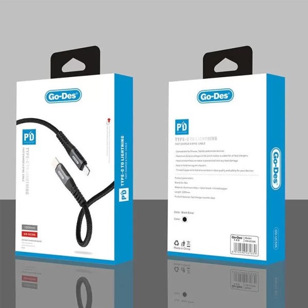 Go-Des Type-C to Lightning PD Cable, Model No. GD-UC506
