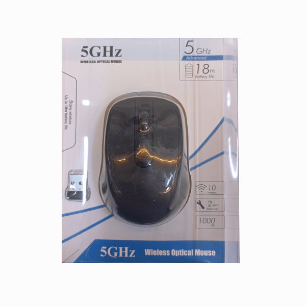 OEM 5.8GHz Wireless Optical Mouse, Black Color