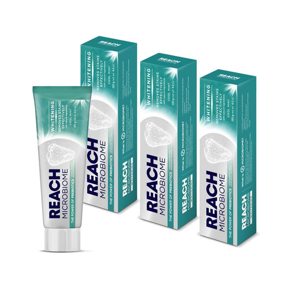 Reach Microbiome Toothpaste Whitening Cool Mint Flavor 120gr