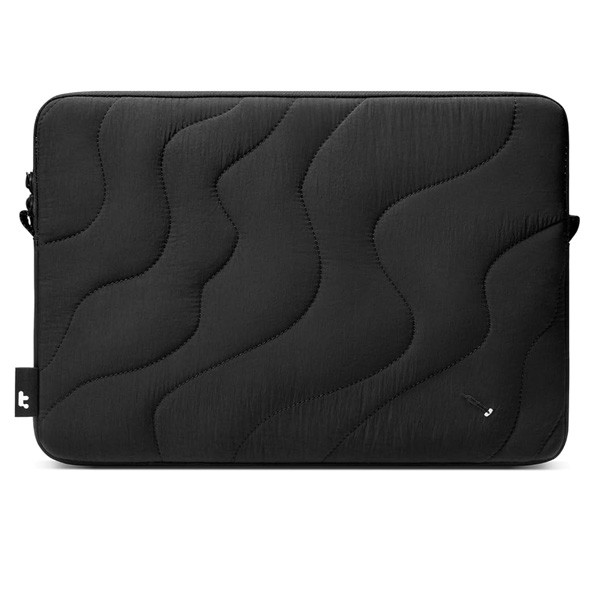 Tomtoc 15" 360 Protective Lightweight Puffy Laptop Sleeve / MacBook Sleeve - Lavascape, Black Color, Model No. A27E3D1