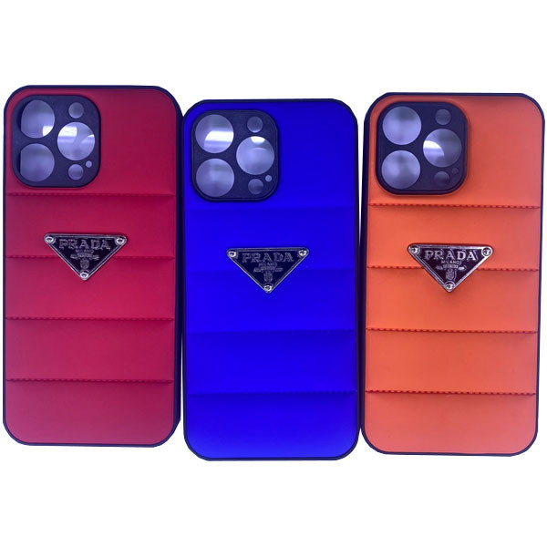 Puff Prada Design Smartphone Covers for iPhone 15 Pro Max