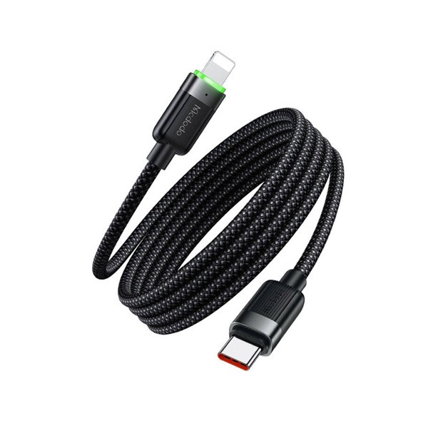 Mcdodo USB-C to Lightning 36W Self Winding 6A Cable, Black Color, Model No. CA-2010