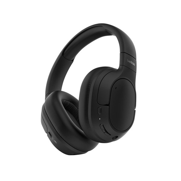 Belkin Noise Cancelling Over-Ear Headphones, Black Color, Model No. AUD008hqBK