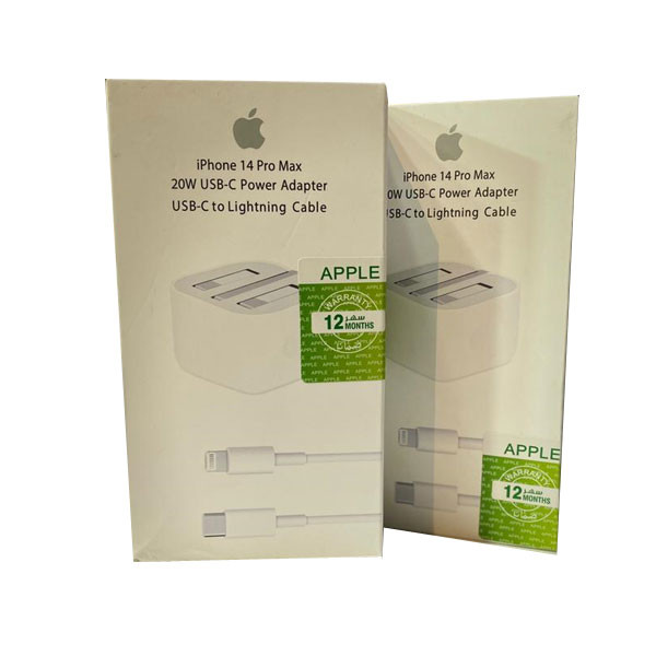 Apple 20W USB-C Power Adapter Fast Charger, Type-C to Lightning Cable for iPhone 14Pro Max (12 Months Warranty from Apple)