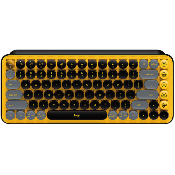 Logitech Wireless Mechanical Keyboard with Customizable Emoji Keys, in Various Colors, Model No. POP KEYS
