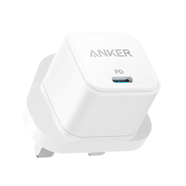 Anker Charger PowerPort III 20W USB-C Charger, White Color, Model No. A2149K22