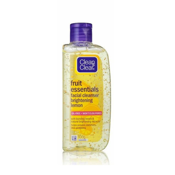 Johnson & Johnson Clean & Clear Fruit Essentials Facial Cleanser Brightening Lemon, 100ml