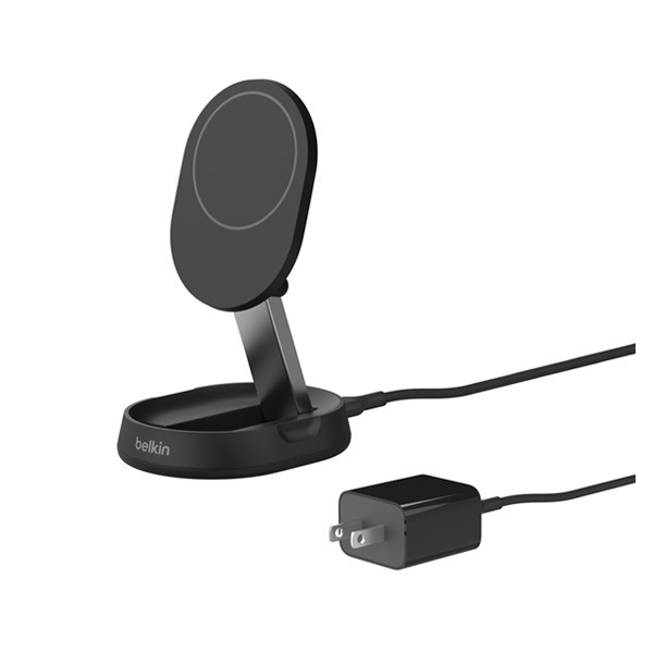Belkin BoostCharge Wireless Charging Stand with Magnetic Qi2 15W, Black Color, Model No. WIB007myBK