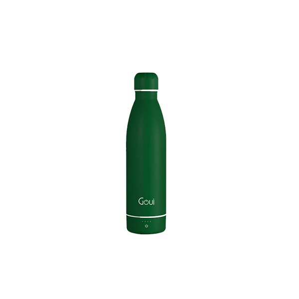 Goui Wireless Charging & Innovative Smarter Bottle Solution, 420ml, 6000MAh, 5W, National Green Color, Model No. G-BOT-DG