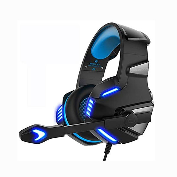 Hunterspider Gaming Headset Stereo Noise Cancelling Wired Earphone LED Gaming Microphone Headphone Model No. V3